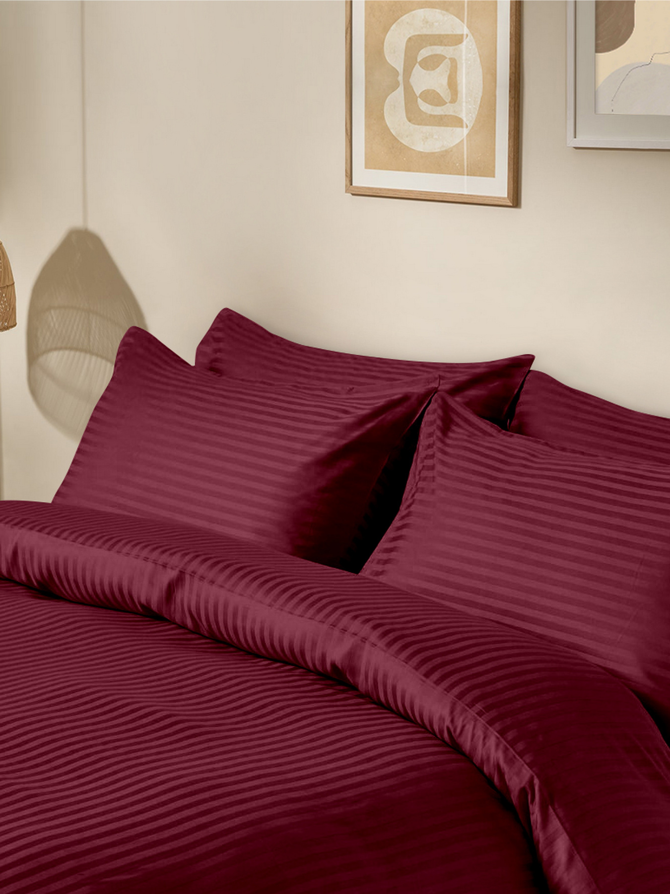 Набор наволочек сатин на подушку SANGRIA Cosas модель SetPillow_StrSatin_17Sangria_40x60 Фото