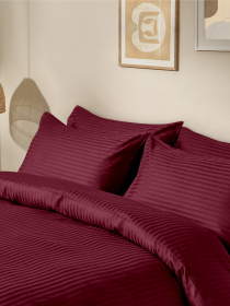 Набор наволочек сатин на подушку SANGRIA Cosas модель SetPillow_StrSatin_17Sangria_40x60 Фото