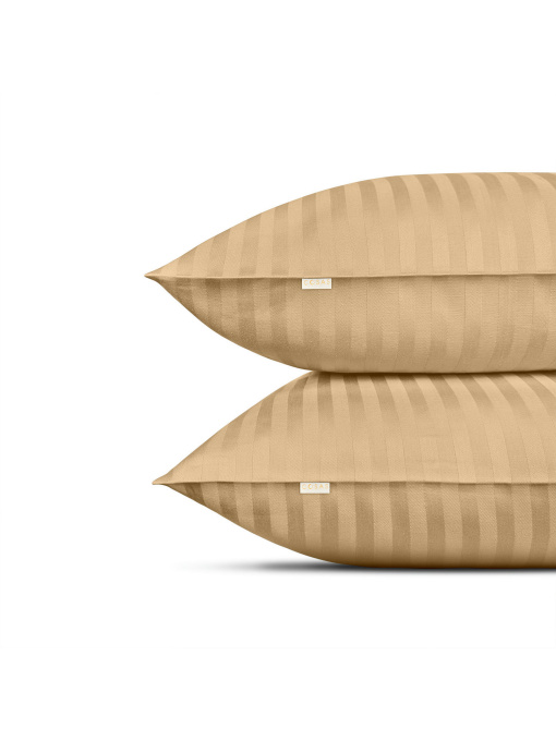 Набор наволочек сатин на подушку HONEY Cosas модель SetPillow_StrSatin_16Honey_40x60 Фото