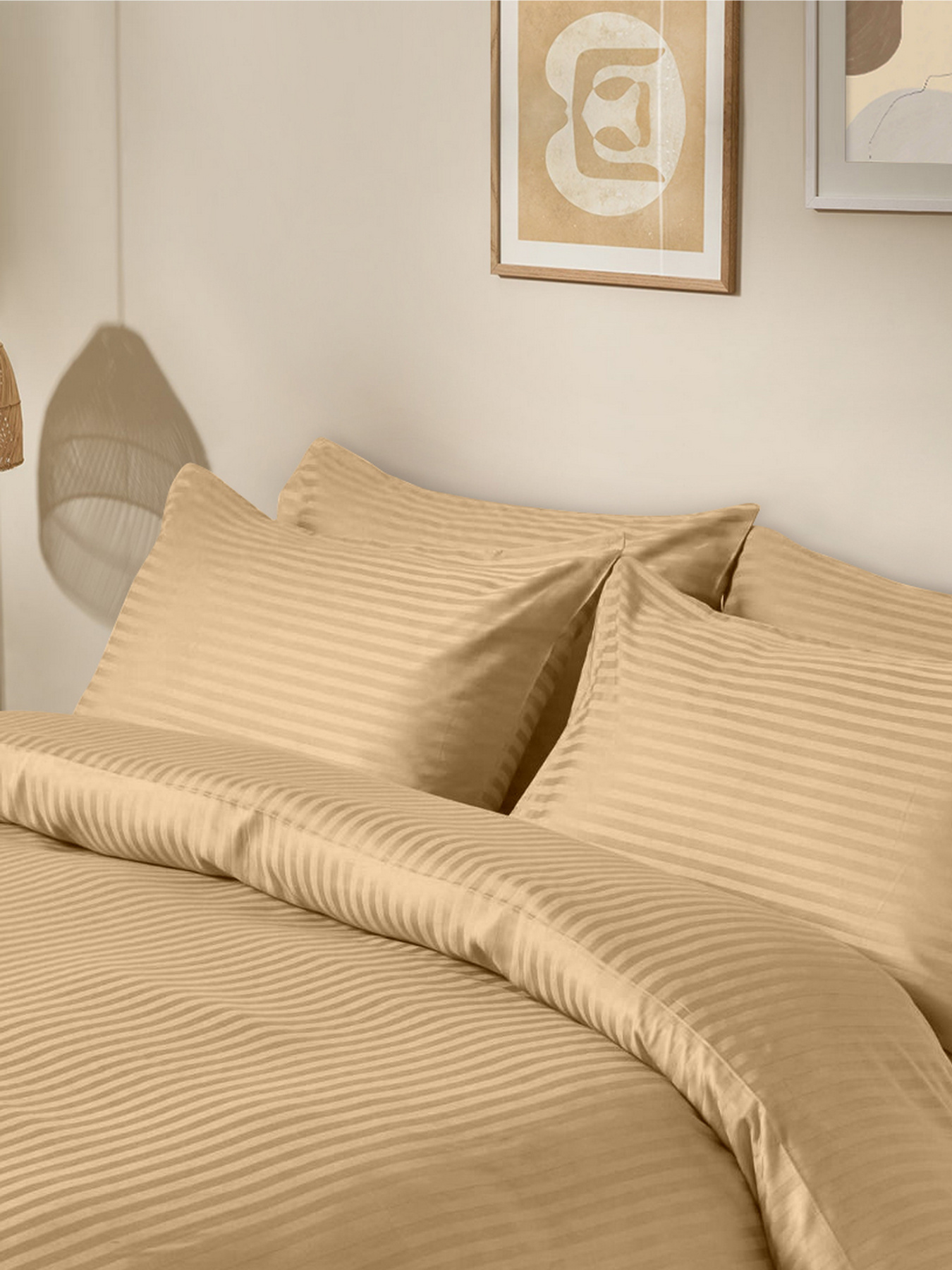 Набор наволочек сатин на подушку HONEY Cosas модель SetPillow_StrSatin_16Honey_40x60 Фото