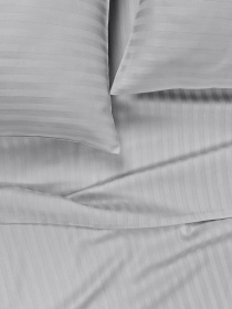 Набор наволочек сатин на подушку SILVER Cosas модель SetPillow_StrSatin_09Silver_40x60 Фото