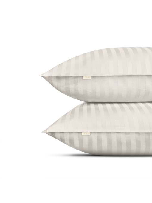 Набор наволочек сатин на подушку ALMOND Cosas модель SetPillow_StrSatin_02Almond_40x60 Фото