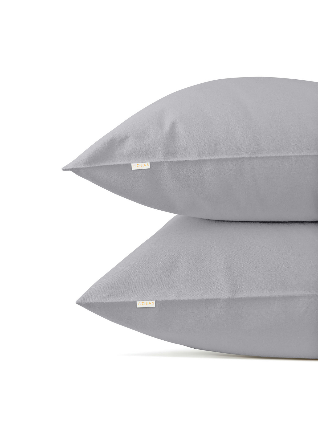 Набор наволочек на подушку SMOKY Cosas модель SetPillow_RanforsGrey_40x60 Фото