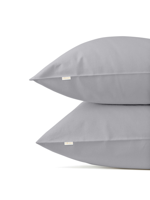 Набор наволочек на подушку SMOKY Cosas модель SetPillow_RanforsGrey_40x60 Фото