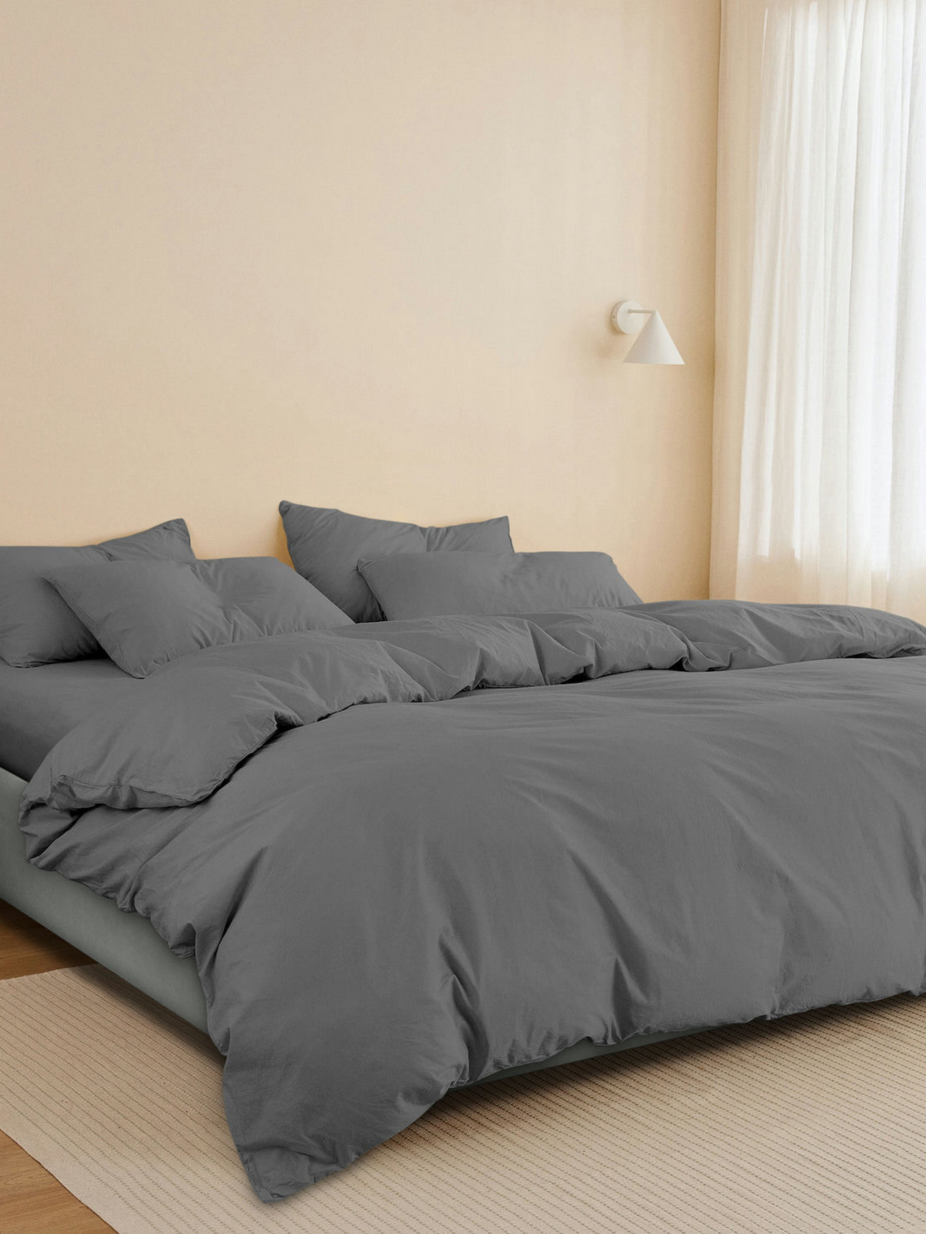 Набор наволочек на подушку SHADOW Cosas модель SetPillow_RanforsGraphite_50x70 Фото