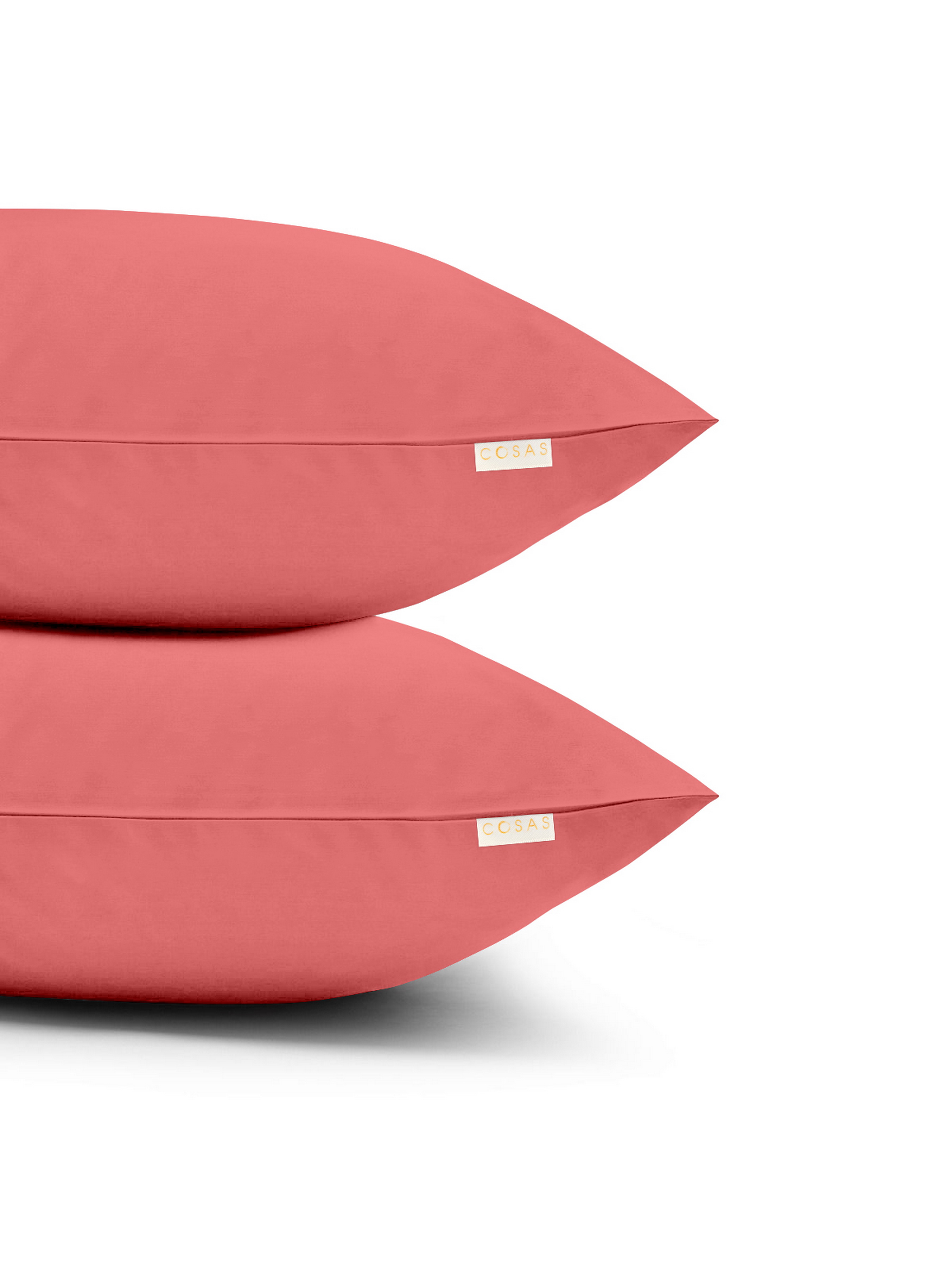 Cosas Наволочки (SetPillow_43RanforsRosette_40x60) колір - Кораловий матеріал - Ранфорс Cosas - купити в Україні