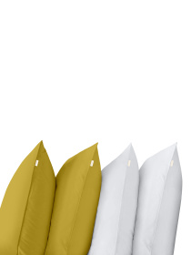 Набор наволочек на подушку MARMALADE & WHITE SET Cosas модель Set4Pillow_94Marmalade_01White_50x70 Фото