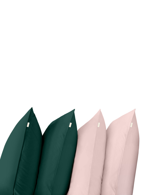 Набір наволочок на подушку DARK GREEN & ROSE SET Cosas модель Set4Pillow_91GreenDark_40Rose_50x70 Фото