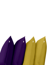 Набір наволочок на подушку DARK PLUM & MARMALADE SET Cosas модель Set4Pillow_89PlumDark_94Marmalade_50x70 Фото