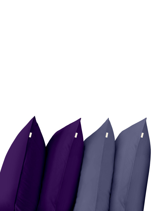 Набір наволочок на подушку DARK PLUM & DARK BLUE SET Cosas модель Set4Pillow_89PlumDark_87DarkBlue_50x70 Фото