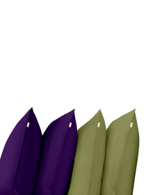 Набір наволочок на подушку DARK PLUM & AVOCADO SET Cosas модель Set4Pillow_89PlumDark_74Avocado_50x70 Фото