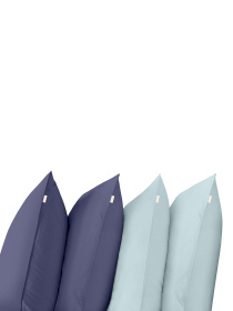 Набор наволочек на подушку DARK BLUE & LIGHT BLUE SET Cosas модель Set4Pillow_87DarkBlue_58LightBlue_50x70 Фото