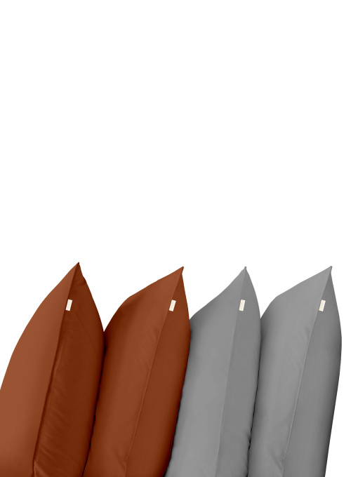 Набор наволочек на подушку СINNAMON & GRAPHITE SET Cosas модель Set4Pillow_122Cinnamon_53Graphite_50x70 Фото