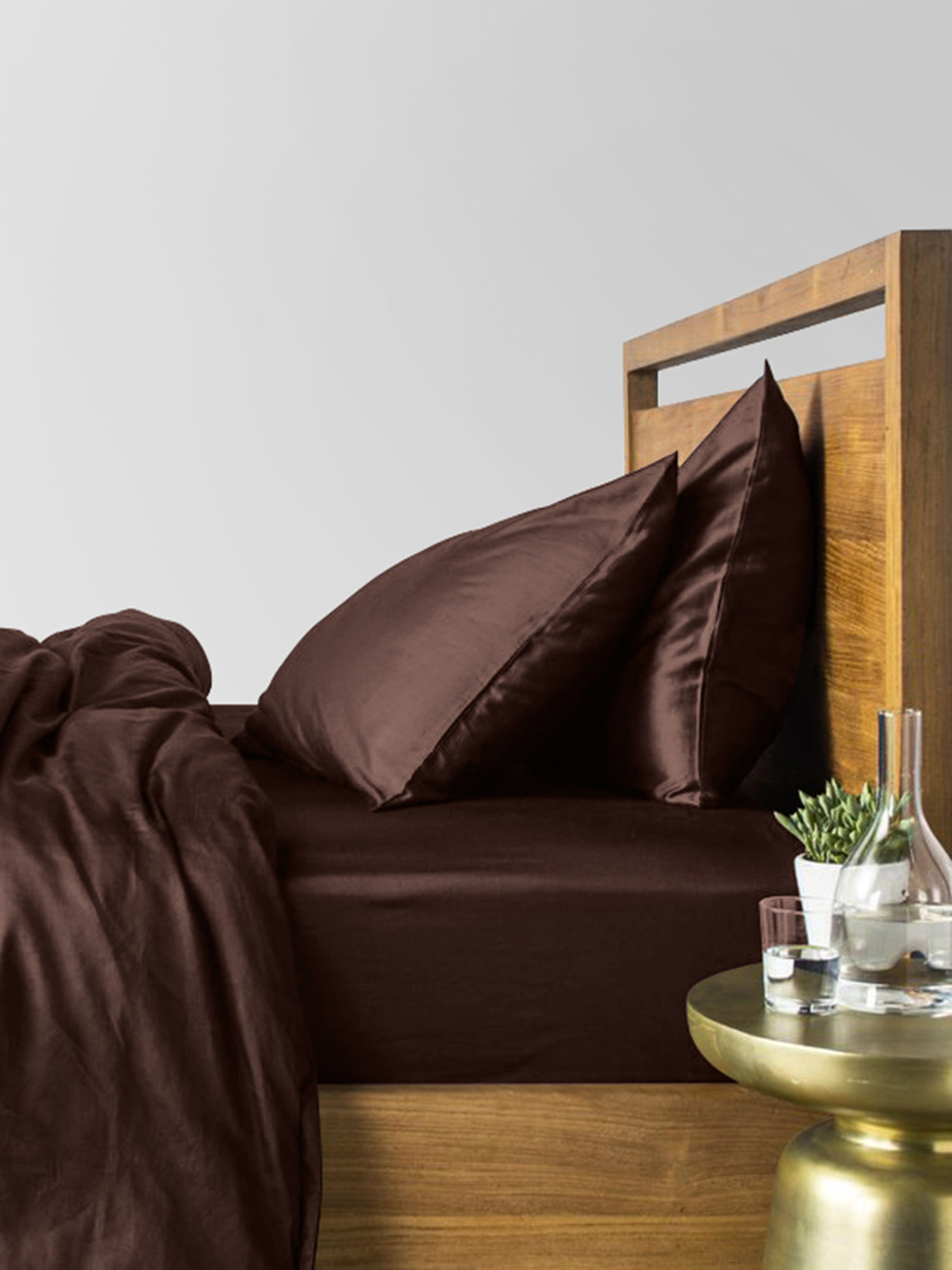 Набор наволочек сатин на подушку CHOCOLATE Cosas модель SetPillow_Satin_11Brown_40x60 Фото