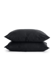 Набір наволочок сатин на подушку BLACK Cosas модель SetPillow_Satin_00Black_40x60 Фото