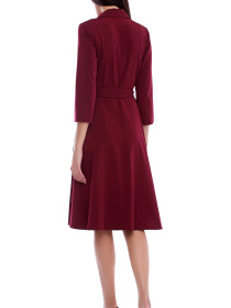 Платье миди LadyLike модель ll166320068-bordovyj Платье миди LadyLike модель ll166320068-bordovyj Фото