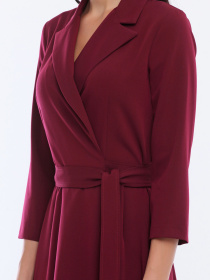 Платье миди LadyLike модель ll166320068-bordovyj Платье миди LadyLike модель ll166320068-bordovyj Фото