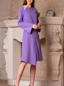 Платье миди LadyLike модель ll177220069-fioletovyj Фото