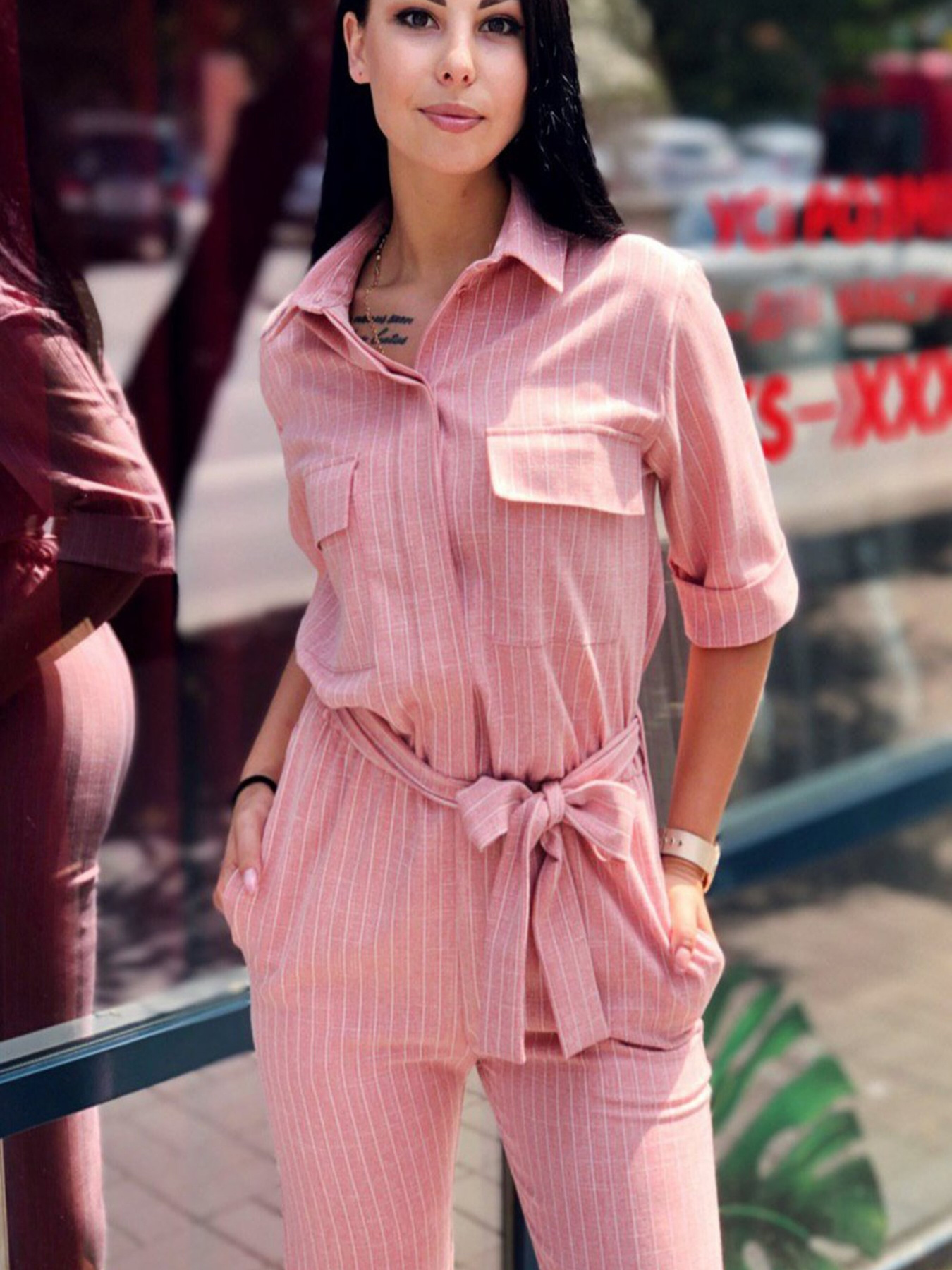 Штани повсякденні LadyLike модель ll176152211-rozhevij Фото