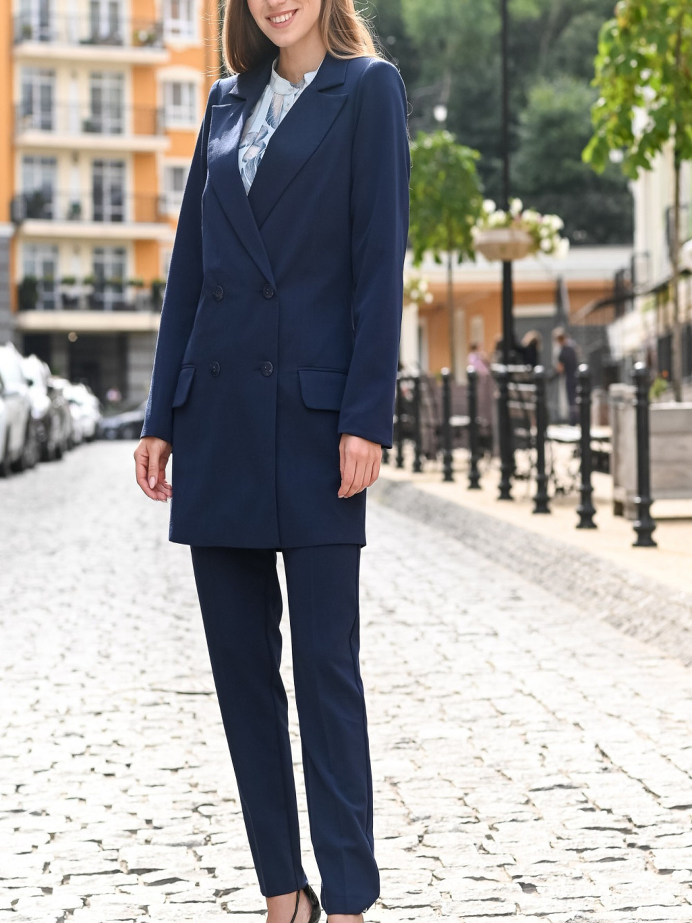 Повседневные штаны LadyLike модель ll171120061-sinij Фото