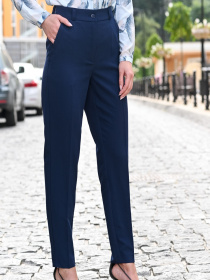 Повседневные штаны LadyLike модель ll171120061-sinij Повседневные штаны LadyLike модель ll171120061-sinij Фото