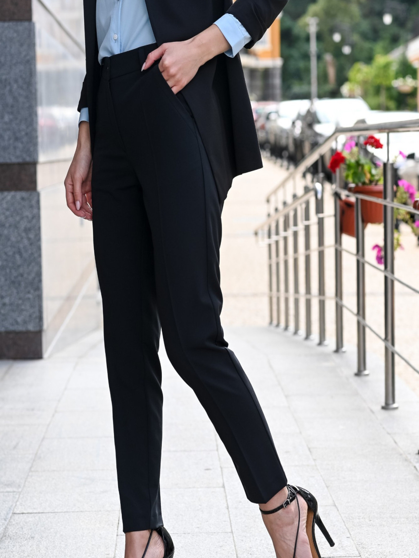 Повседневные штаны LadyLike модель ll171120090-chornij Фото