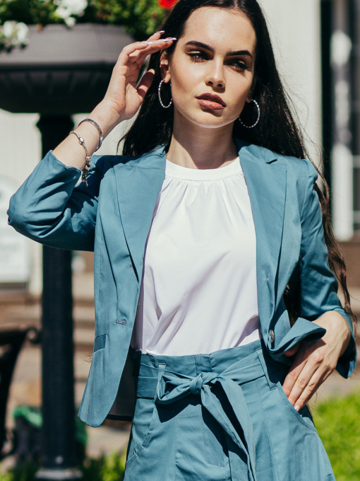 Жакет LadyLike модель ll16720169-biryuzovij Фото