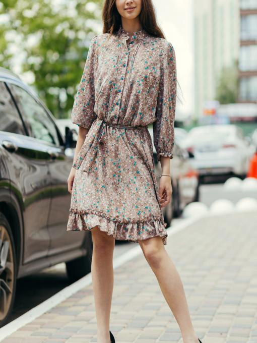 Платье мини LadyLike модель ll194015684-korichnevij Фото