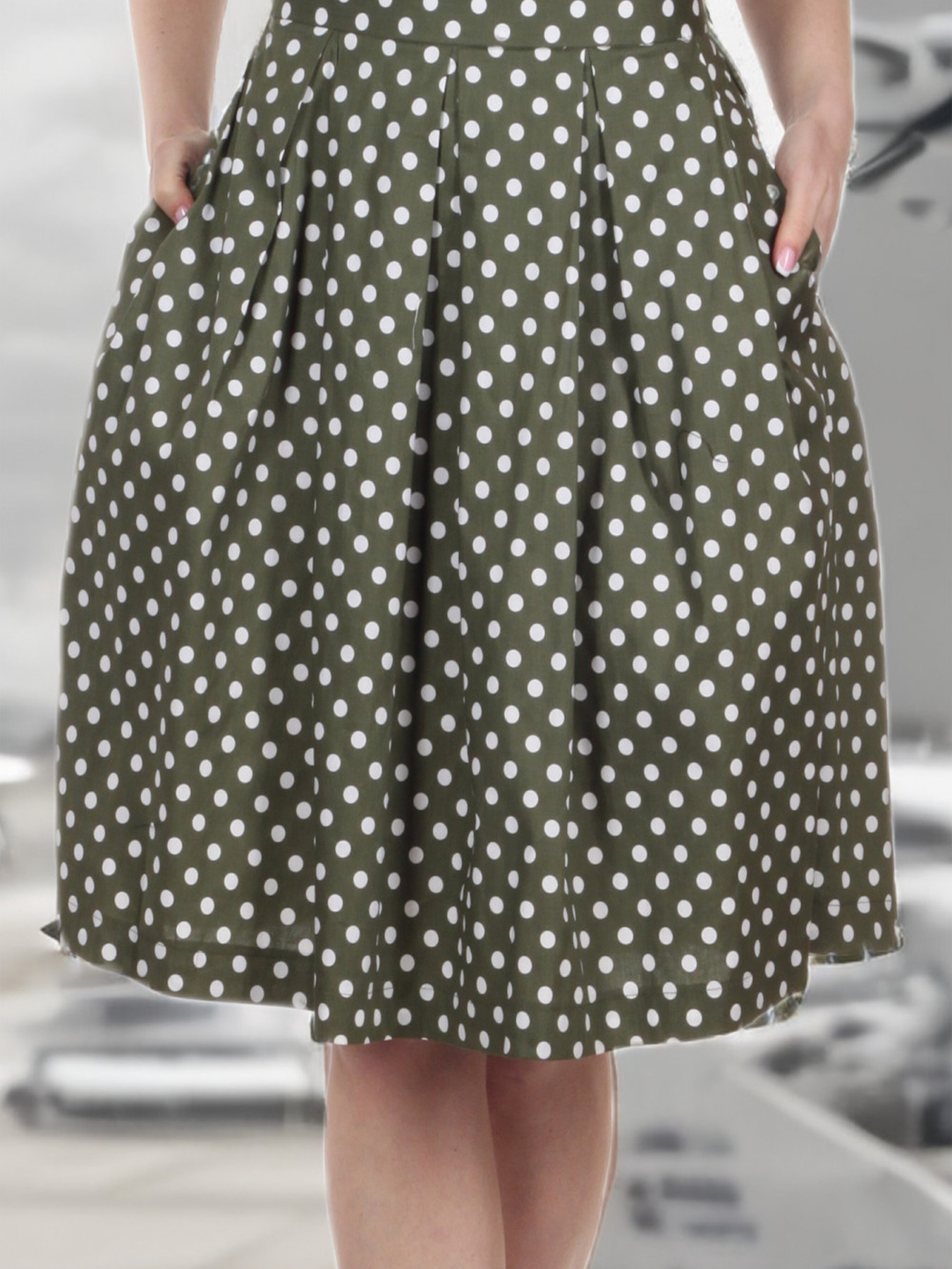 Спідниця міді LadyLike модель ll72613342-zelenij Фото