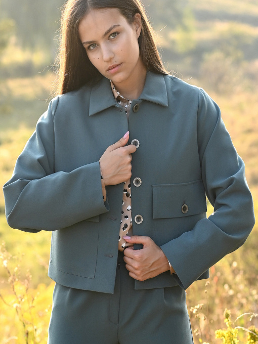 Жакет LadyLike модель ll202020047-zelenij Фото