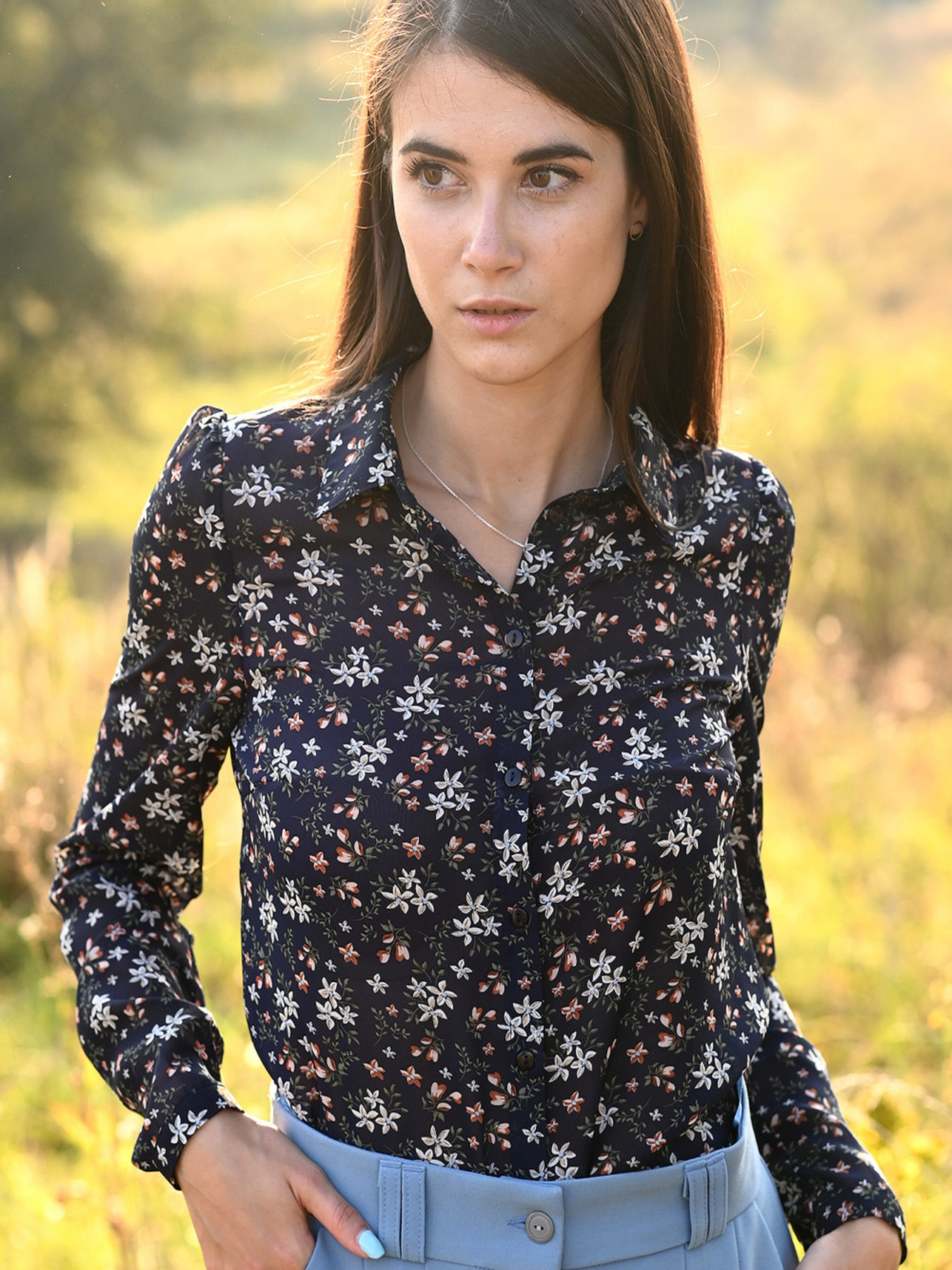 Блуза LadyLike модель ll29746867-sinij Фото