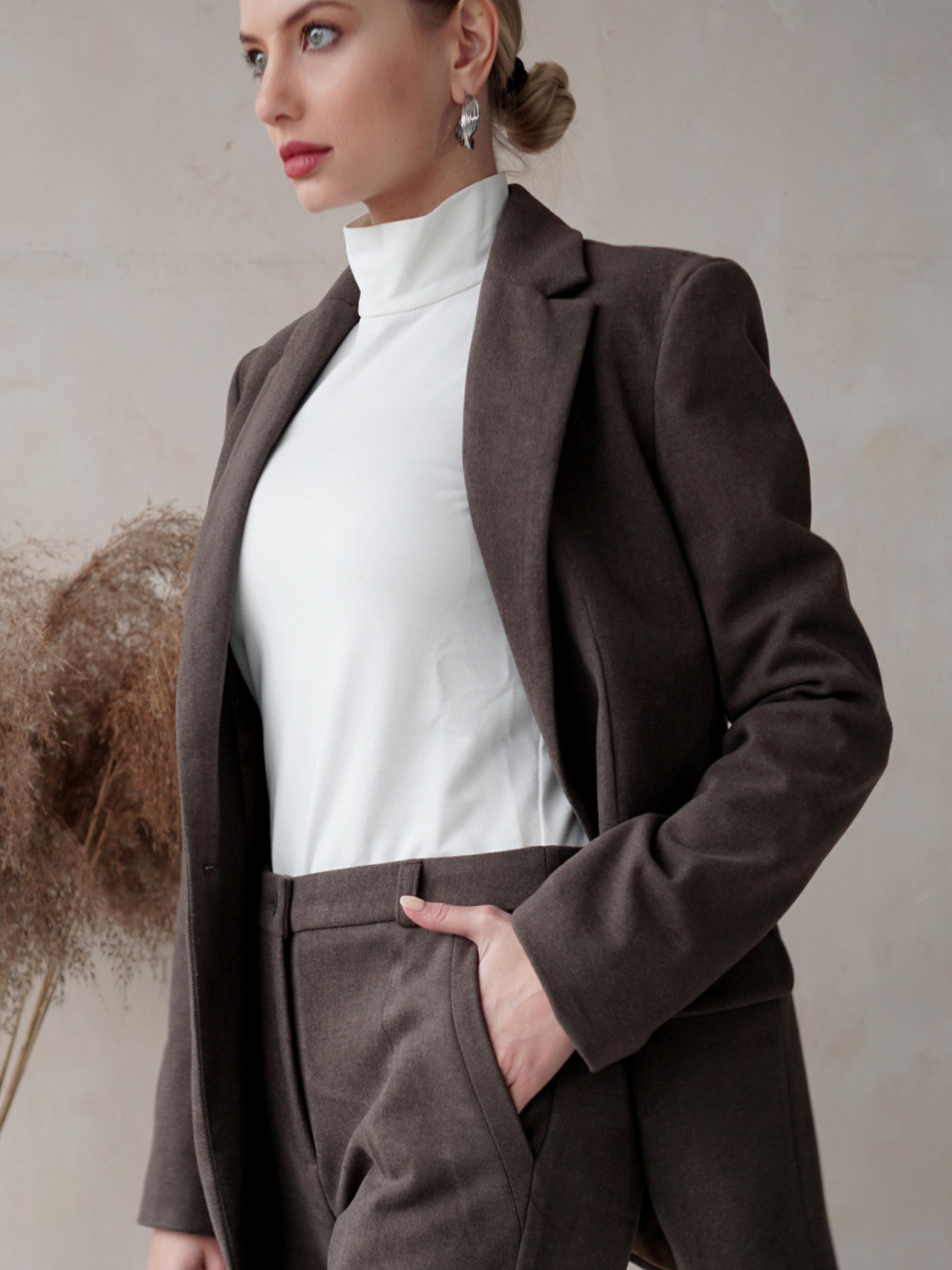 Пиджак LadyLike модель ll167860183-korichnevij Фото