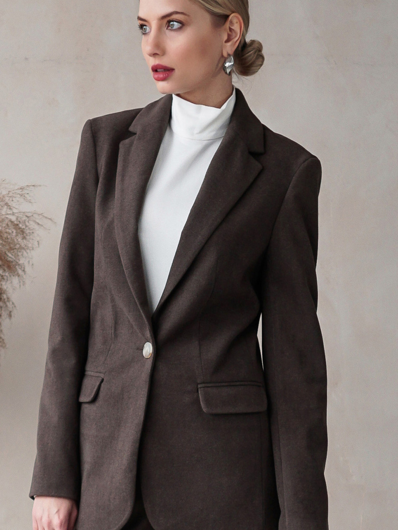 Пиджак LadyLike модель ll167860183-korichnevij Фото