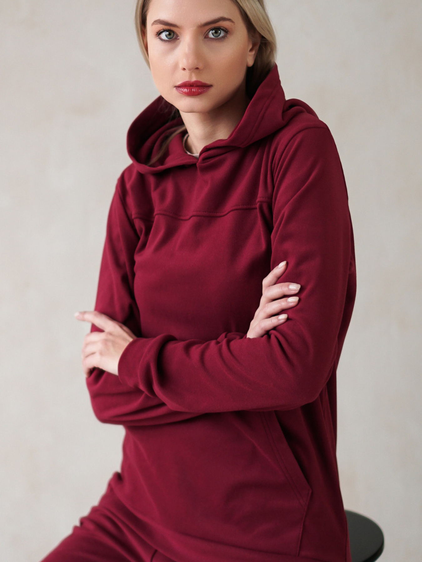 Худи LadyLike модель ll189570068-bordovyj Фото