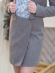 Спідниця міні LadyLike модель ll207667491-sirij Фото