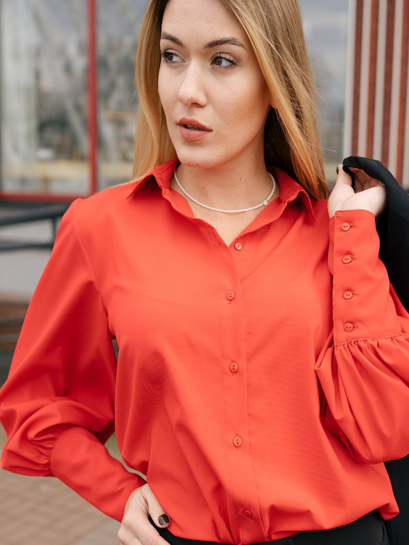 Блуза LadyLike модель ll184010010-chervonij Фото