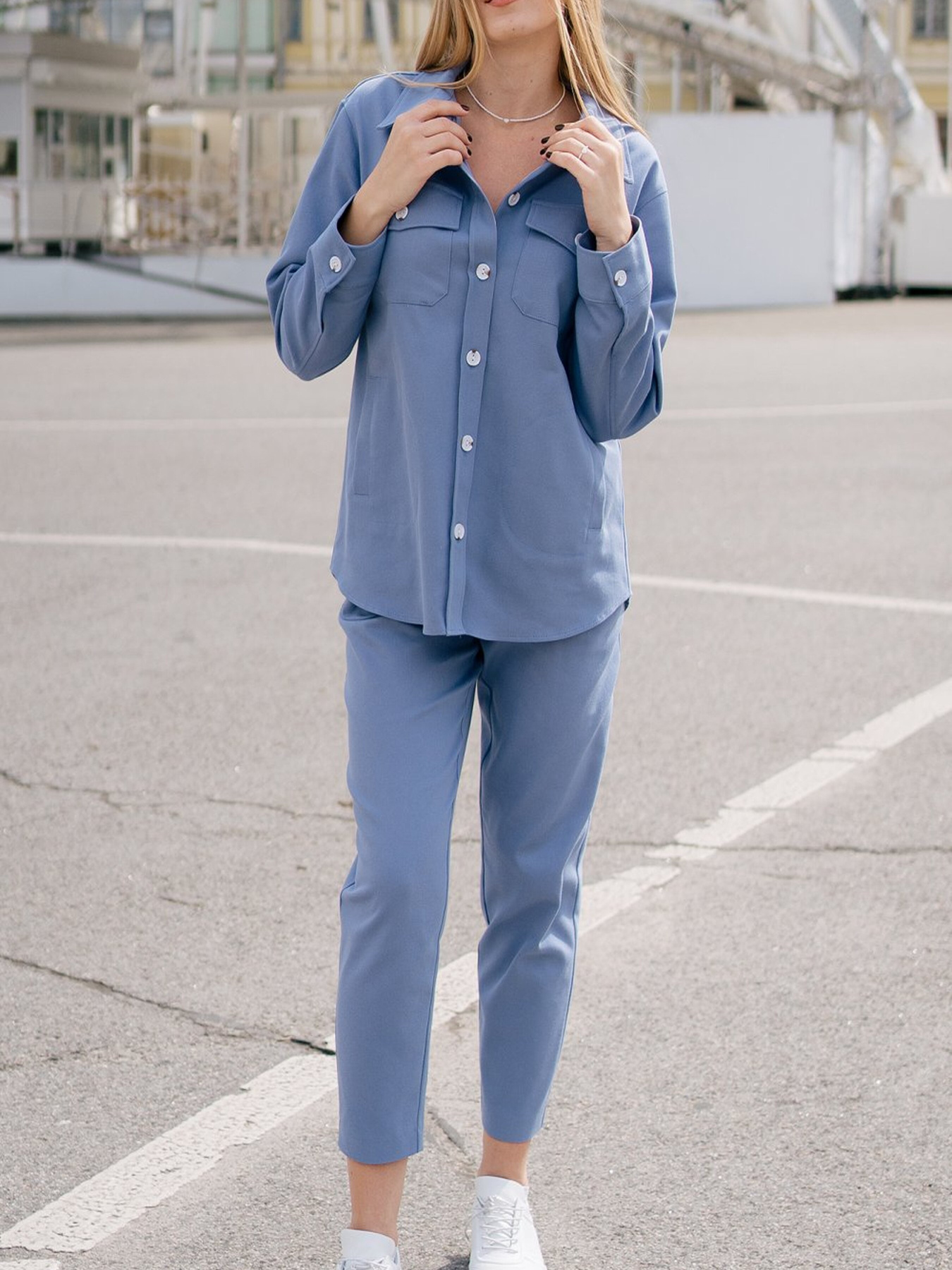 Штани повсякденні LadyLike модель ll169280069-blakitnij Фото