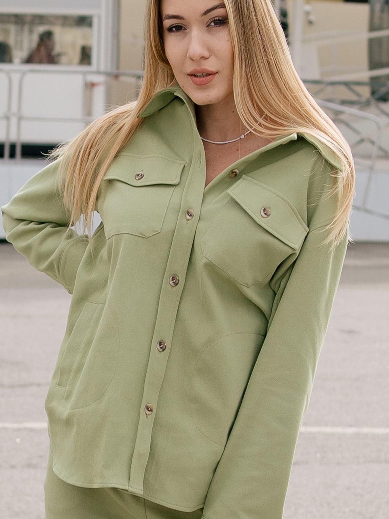 Рубашка LadyLike модель ll191980074-zelenij Фото