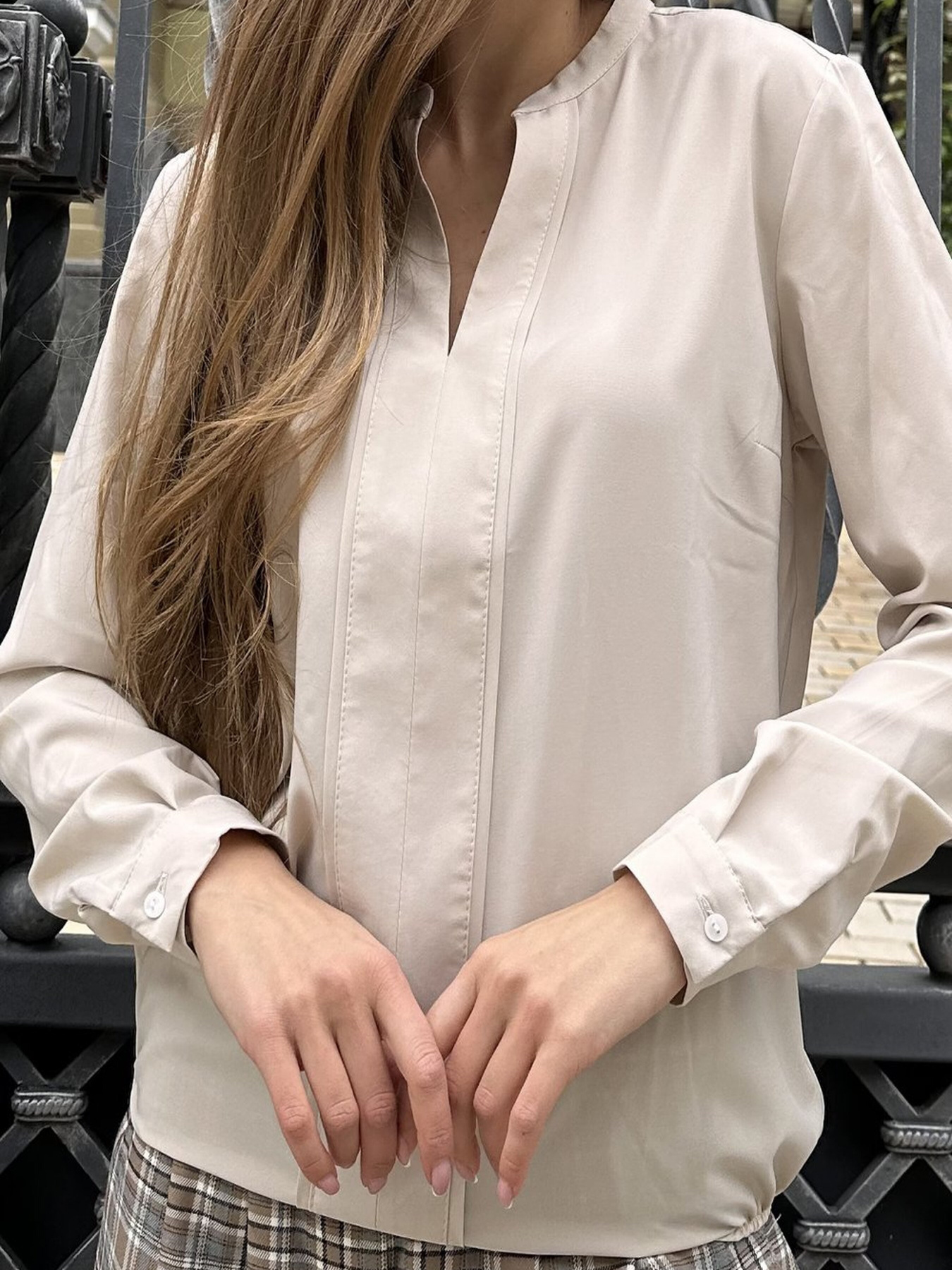 Блуза LadyLike модель ll806110089-bezhevij Фото