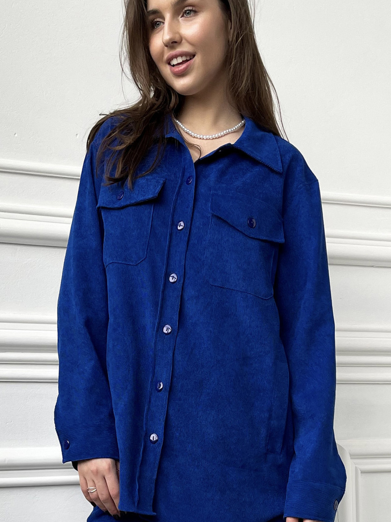 Сорочка повсякденна LadyLike модель ll191980067-sinij Фото