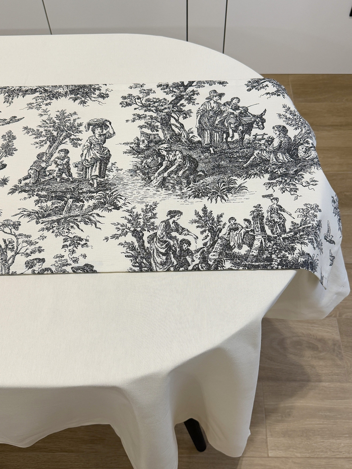 Ранер-доріжка для обіднього столу DUCK водовідштовхуюча бежева Ecotton модель 25006 Фото