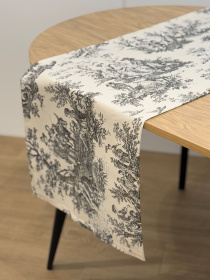 Раннер-дорожка для обеденного стола DUCK водоотталкивающая бежевая Ecotton модель 25006 Фото