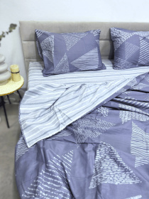 Комплект постільної білизни двосторонній Геометрична Абстракція Ecotton модель 23749 Фото