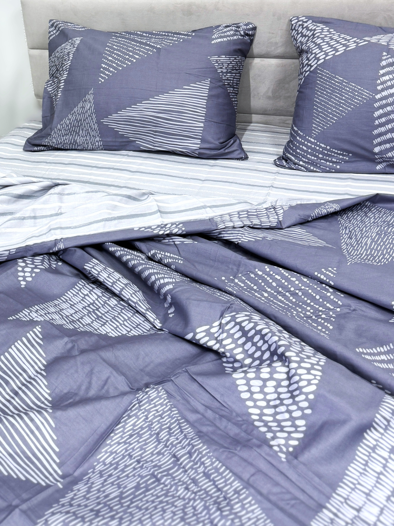 Комплект постільної білизни двосторонній Геометрична Абстракція Ecotton модель 23749 Комплект постільної білизни двосторонній Геометрична Абстракція Ecotton модель 23749 Фото