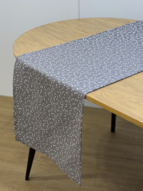 Раннер-дорожка для обеденного стола DUCK водоотталкивающая серого цвета Ecotton модель 25010 Фото