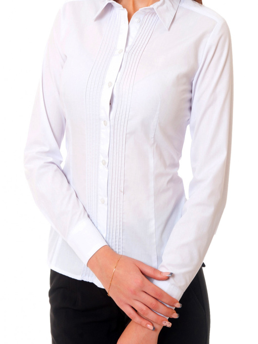 Рубашка повседневная LadyLike модель ll76210001-bilij Фото