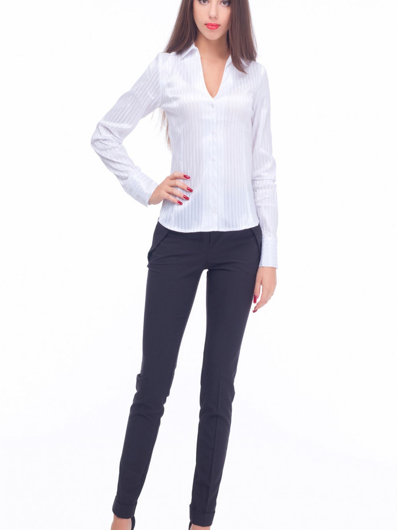 Повседневные штаны LadyLike модель ll106320090-chornij Фото