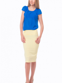 Юбка миди LadyLike модель ll109020031-zhovtij Фото