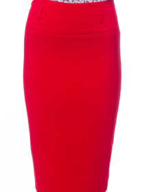 Спідниця міді LadyLike модель ll109060010-chervonij Фото