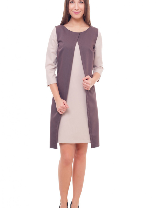 Платье мини LadyLike модель ll143720084-korichnevij Фото